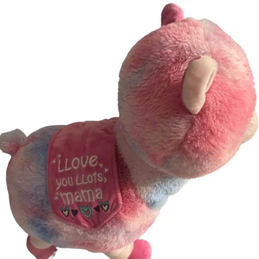 RAINBOW LLAMA ALPACA EMPROIDERED HEARTS “LLOVE YOU LLOTS MAMA
